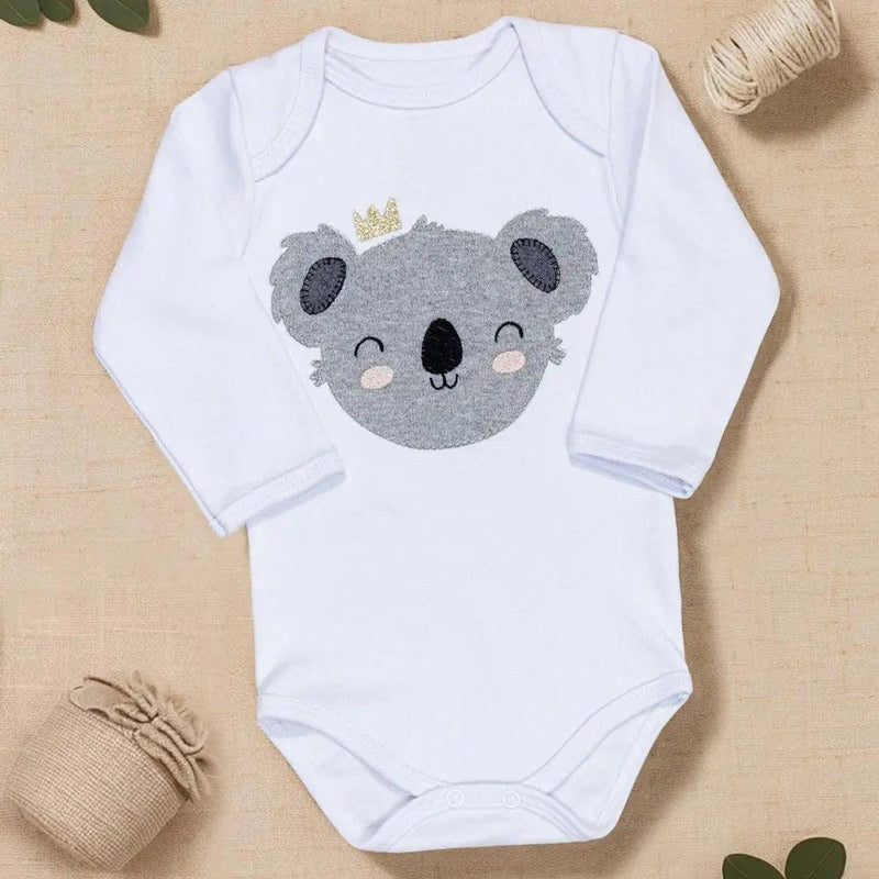 3D Embroidery Long Sleeve Baby Body Up to 12 Months