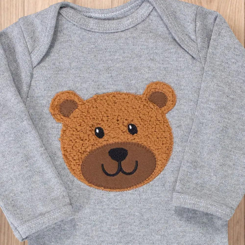 3D Embroidery Long Sleeve Baby Body Up to 12 Months