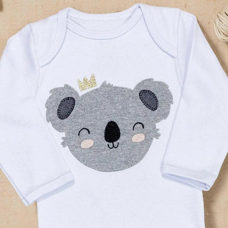 3D Embroidery Long Sleeve Baby Body Up to 12 Months