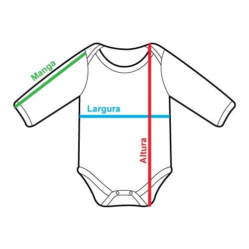 3D Embroidery Long Sleeve Baby Body Up to 12 Months